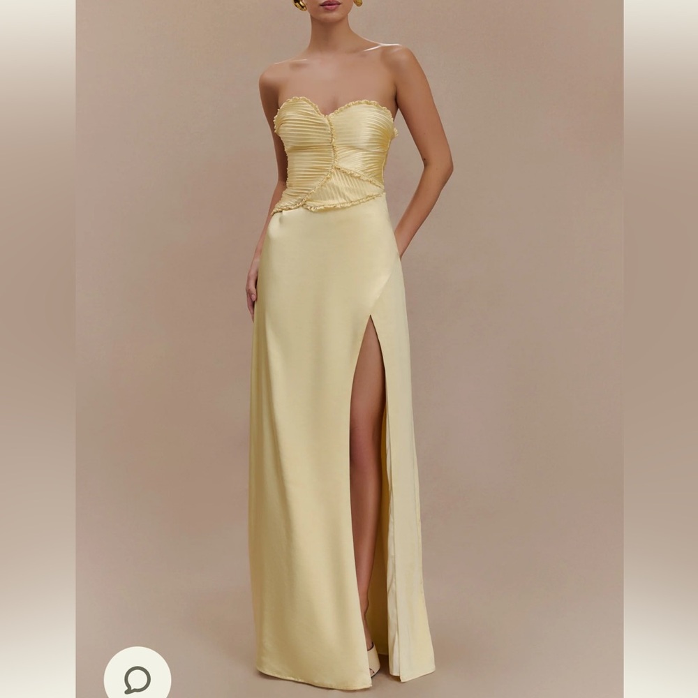 Meshki Cream Maxi Dress